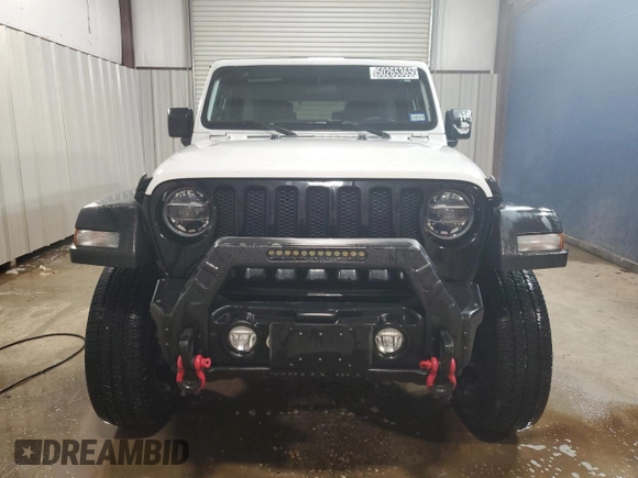 2020 Jeep Wrangler Unlimited Willys with VIN 1C4HJXDN2LW170053, listed as a Copart auction lot 50265365 with 76,682 mi miles and Clean title. Bid and sale history available at DreamBid. Image 5.
