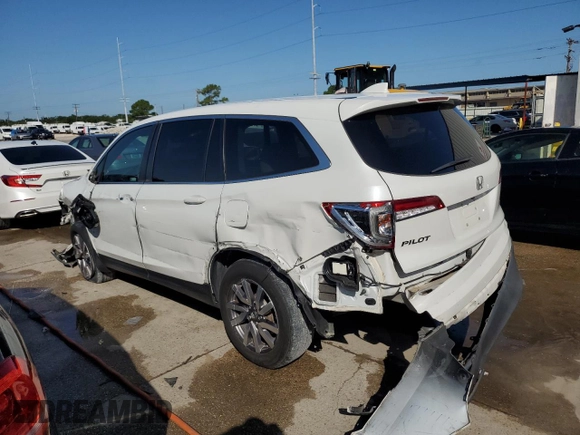 2021 Honda Pilot EX-L with VIN 5FNYF5H54MB045464, listed as a Copart auction lot 63412425 with 60,666 mi miles and Salvage title. Bid and sale history available at DreamBid. Image 2.