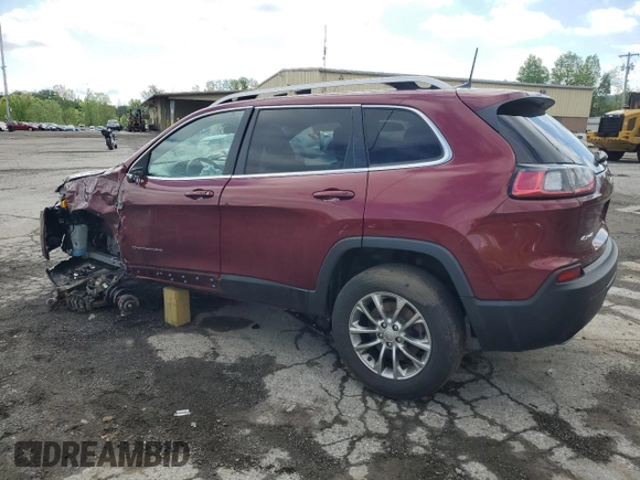2019 Jeep Cherokee Latitude Plus z VIN 1C4PJMLNXKD192548, wystawiony jako Copart lot #55999925 z przebiegiem 28 762 mil mil oraz Szkoda całkowita • Salvage title. Historia ofert i sprzedaży dostępna na DreamBid. Obrazek 2.
