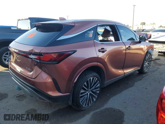2023 Lexus RX with VIN 2T2BAMBA0PC007755, listed as a Copart auction lot 70259823 with 0 mi miles. Bid and sale history available at carsss.com. Image 3.