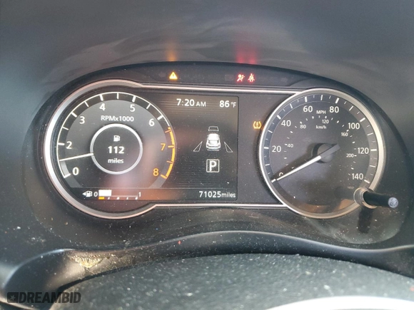 2018 Nissan Kicks SV with VIN 3N1CP5CU8JL518577, listed as a Copart auction lot 53845585 with 71,025 mi miles and Salvage Title. Bid and sale history available at carsss.com. Image 9.