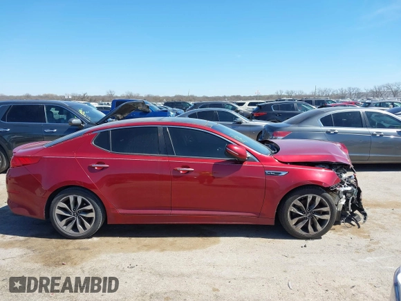 2015 Kia Optima SXL Turbo with VIN 5XXGR4A69FG419891, listed as a IAAI auction lot 41803317 with 158,907 mi miles and . Bid and sale history available at DreamBid. Image 13.