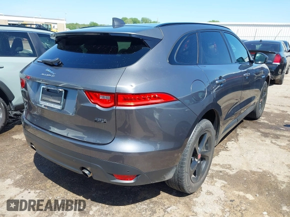 2019 Jaguar F-Pace 25t Premium with VIN SADCJ2FX4KA395439, listed as a IAAI auction lot 42096056 with 91,356 mi miles and . Bid and sale history available at DreamBid. Image 4.