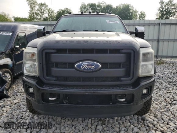 2015 Ford F-250 Lariat with VIN 1FT7W2BT4FEA24992, listed as a Copart auction lot 57040065 with 151,573 mi miles and Salvage title. Bid and sale history available at DreamBid. Image 5.