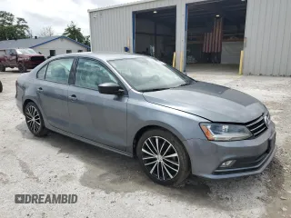 2017 Volkswagen Jetta Sport with VIN 3VWD17AJ9HM405584, listed as a Copart auction lot 57512375 with 128,484 mi miles and Salvage title. Bid and sale history available at DreamBid. Image 4.
