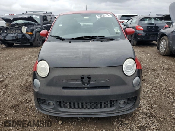 2013 FIAT 500 Turbo with VIN 3C3CFFHH9DT560167, listed as a Copart auction lot 80938124 with 95,333 mi miles and Clean title. Bid and sale history available at DreamBid. Image 5.