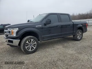 2019 Ford F-150 XL with VIN 1FTEW1E55KFB20343, listed as a Copart auction lot 43975165 with 95,978 mi miles and Salvage Title. Bid and sale history available at carsss.com. Image 1.