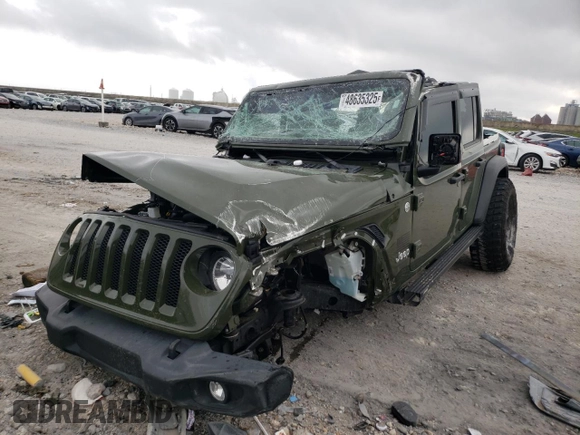 2021 Jeep Wrangler Unlimited Willys with VIN 1C4HJXDM5MW546429, listed as a Copart auction lot 48635325 with 16,353 mi miles and Salvage Title. Bid and sale history available at DreamBid. Image 1.