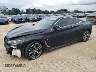 2019 Infiniti Q60 Luxe with VIN JN1EV7EL9KM291437, listed as a Copart auction lot 72047964 with 57,334 mi miles and Salvage Title. Bid and sale history available at DreamBid. Image 1.