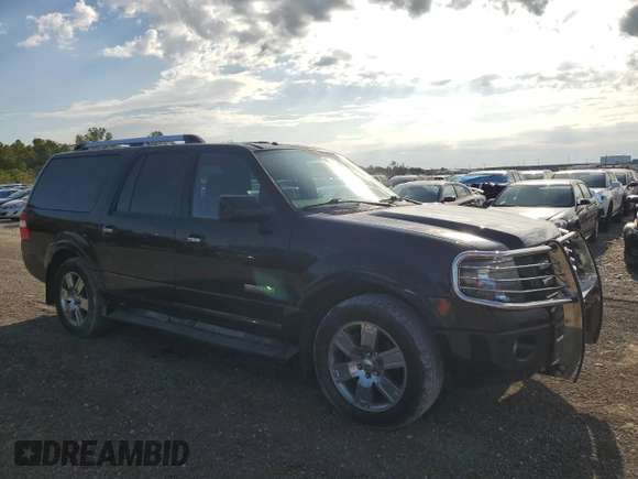 2007 Ford Expedition EL Limited with VIN 1FMFK20537LA75498, listed as a Copart auction lot 72185224 with 173,256 mi miles and Salvage Title. Bid and sale history available at carsss.com. Image 4.