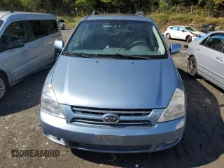 2009 Kia Sedona LX with VIN KNDMB233X96279951, listed as a Copart auction lot 73436374 with 76,558 mi miles and Clean Title. Bid and sale history available at carsss.com. Image 5.