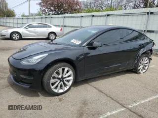 2021 Tesla Model 3 Standard Range Plus with VIN 5YJ3E1EA2MF850760, listed as a Copart auction lot 53487885 with 71,065 mi miles and Clean Title. Bid and sale history available at DreamBid. Image 1.