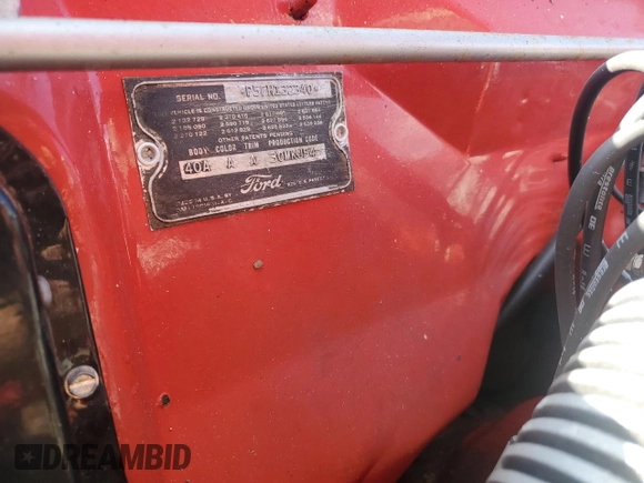 1955 Ford Thunderbird with VIN P5FH132340, listed as a Copart auction lot 77734424 with 96,568 mi miles and Salvage Title. Bid and sale history available at DreamBid. Image 13.