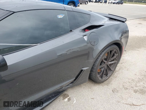 2018 Chevrolet Corvette Grand Sport 2LT with VIN 1G1YX2D7XJ5103876, listed as a Copart auction lot 74516304 with 0 mi miles and Non Repairable. Bid and sale history available at carsss.com. Image 12.