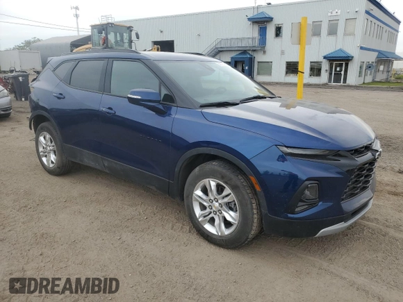 2022 Chevrolet Blazer LT with VIN 3GNKBHR49NS129188, listed as a Copart auction lot 58725365 with 33,163 mi miles and Salvage title. Bid and sale history available at DreamBid. Image 4.
