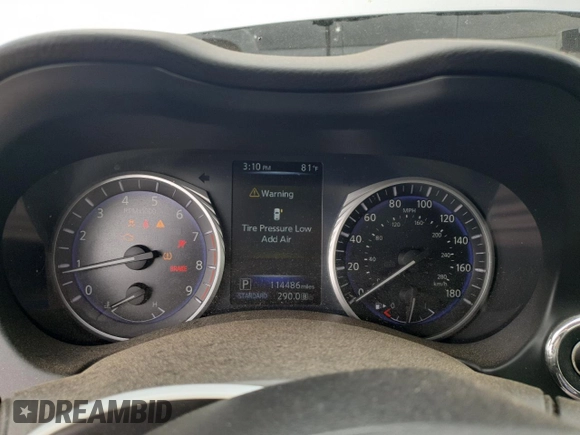 2017 Infiniti Q50 Premium с VIN JN1EV7AR3HM835319, выставлен на аукционе Copart как лот 56049225 с пробегом 114 486 миль миль и Списание • Salvage title. История ставок и продаж доступна на DreamBid. Изображение 9.