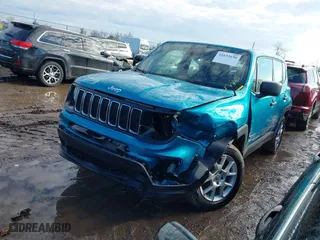 2019 Jeep Renegade Sport with VIN ZACNJBAB7KPK34175, listed as a IAAI auction lot 41632630 with 111,185 mi miles. Bid and sale history available at carsss.com. Image 17.