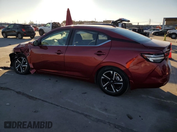 2024 Nissan Sentra SV with VIN 3N1AB8CV0RY257752, listed as a Copart auction lot 89298525 with 47,058 mi miles and Salvage Title. Bid and sale history available at DreamBid. Image 2.