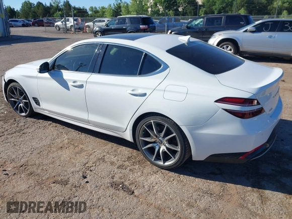 2022 Genesis G70 2.0T with VIN KMTG34TA2NU103990, listed as a IAAI auction lot 42302385 with 39,090 mi miles and . Bid and sale history available at DreamBid. Image 15.