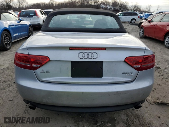 2012 Audi A5 Premium Plus с VIN WAULFAFH3CN000190, выставлен на аукционе Copart как лот 45722775 с пробегом 98 393 миль миль и Списание • Salvage title. История ставок и продаж доступна на DreamBid. Изображение 6.