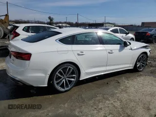 2023 Audi A5 Sportback S line Prestige z VIN WAUEACF5XPA031247, wystawiony jako Copart lot #46597395 z przebiegiem 34 097 mil mil oraz Szkoda całkowita • Salvage title. Historia ofert i sprzedaży dostępna na DreamBid. Obrazek 3.