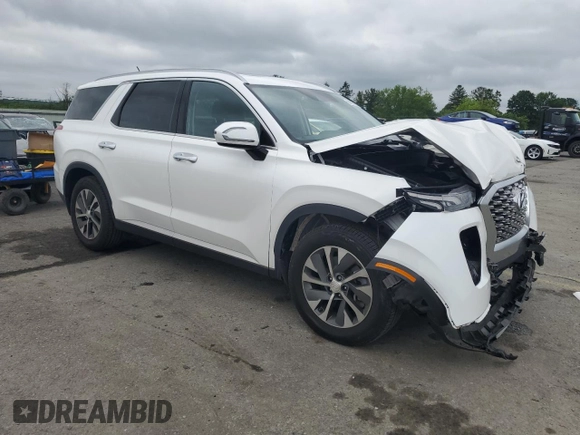 2020 Hyundai Palisade SEL with VIN KM8R2DHE5LU088545, listed as a Copart auction lot 60095485 with 55,331 mi miles and Salvage title. Bid and sale history available at DreamBid. Image 4.