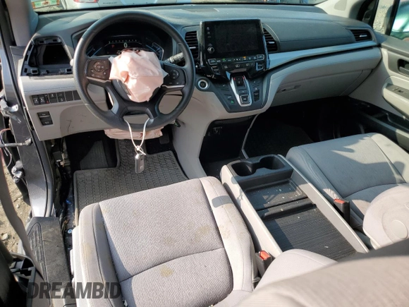 2019 Honda Odyssey EX with VIN 5FNRL6H58KB013889, listed as a Copart auction lot 57077025 with 126,467 mi miles and Salvage title. Bid and sale history available at DreamBid. Image 8.