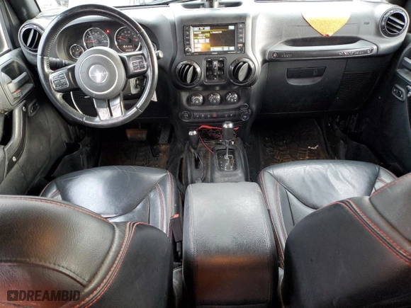 2017 Jeep Wrangler Unlimited Rubicon with VIN 1C4BJWFG7HL658924, listed as a Copart auction lot 83035294 with 95,031 mi miles and Salvage Title. Bid and sale history available at carsss.com. Image 8.