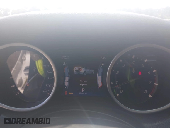 2015 Maserati Ghibli with VIN ZAM57XSA4F1148845, listed as a IAAI auction lot 42605057 with 69,446 mi miles and . Bid and sale history available at DreamBid. Image 7.
