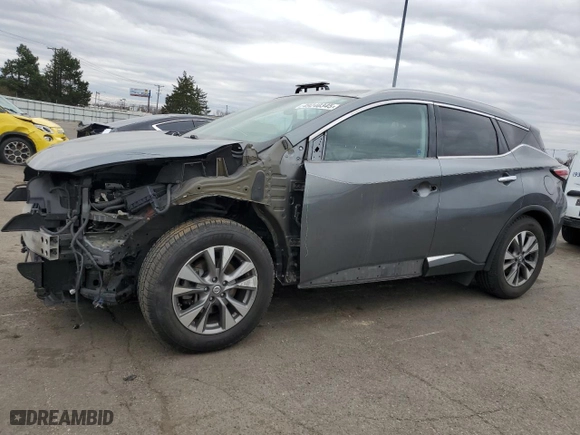 2015 Nissan Murano SL with VIN 5N1AZ2MH5FN258169, listed as a Copart auction lot 49240345 with 101,885 mi miles and Salvage Title. Bid and sale history available at carsss.com. Image 1.