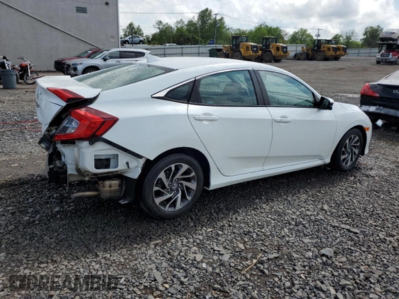 2018 Honda Civic EX with VIN 2HGFC2F75JH508240, listed as a Copart auction lot 55739915 with 52,671 mi miles and Salvage Title. Bid and sale history available at DreamBid. Image 3.