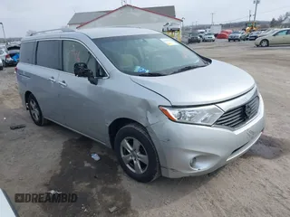 2017 Nissan Quest SV with VIN JN8AE2KP6H9167955, listed as a IAAI auction lot 41628746 with 126,655 mi miles. Bid and sale history available at carsss.com. Image 1.
