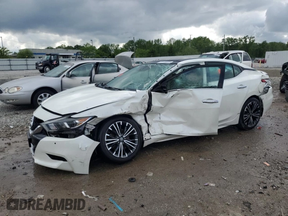 2017 Nissan Maxima SV with VIN 1N4AA6AP1HC428580, listed as a Copart auction lot 55106005 with 65,715 mi miles and Non repairable. Bid and sale history available at DreamBid. Image 1.