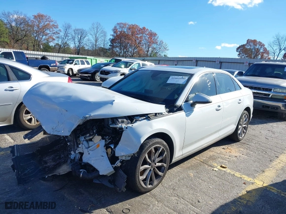 2019 Audi A4 Premium with VIN WAUGMAF40KA036963, listed as a IAAI auction lot 41061853 with 1 mi miles. Bid and sale history available at carsss.com. Image 16.