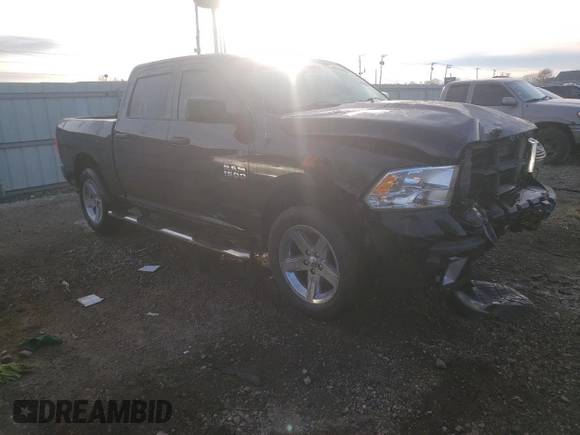 2018 Ram 1500 Express with VIN 3C6RR7KG5JG203194, listed as a Copart auction lot 81693864 with 88,636 mi miles and Salvage title. Bid and sale history available at DreamBid. Image 4.
