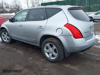 2004 Nissan Murano SL with VIN JN8AZ08T04W221811, listed as a IAAI auction lot 41551179 with 999,999 mi miles. Bid and sale history available at carsss.com. Image 3.