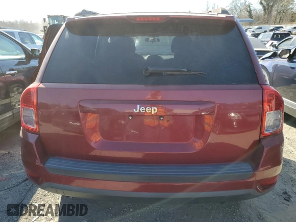2012 Jeep Compass Sport with VIN 1C4NJCBB2CD631834, listed as a Copart auction lot 82886354 with 208,705 mi miles and Salvage Title. Bid and sale history available at carsss.com. Image 6.