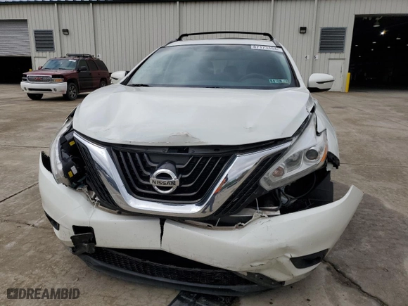 2017 Nissan Murano SL with VIN 5N1AZ2MGXHN107452, listed as a Copart auction lot 87173484 with 54,751 mi miles and Salvage Title. Bid and sale history available at carsss.com. Image 5.