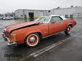 1973 Mercury Cougar z VIN 3F94H557628, wystawiony jako Copart lot #43621225 z przebiegiem 28 462 mil mil oraz Szkody całkowita. Historia ofert i sprzedaży dostępna na DreamBid. Obrazek 1.