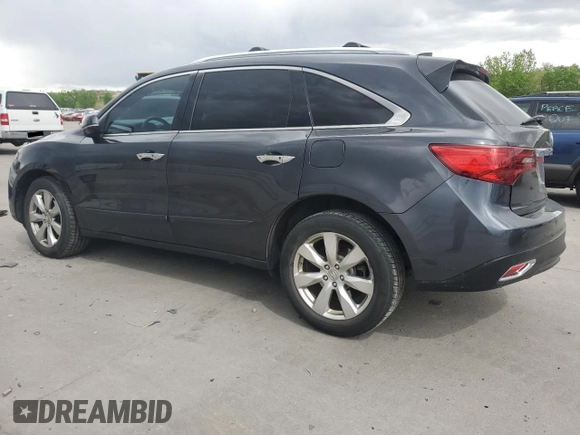 2016 Acura MDX Advance z VIN 5FRYD4H95GB057872, wystawiony jako Copart lot #56904245 z przebiegiem 107 160 mil mil oraz Szkoda całkowita • Salvage title. Historia ofert i sprzedaży dostępna na DreamBid. Obrazek 2.