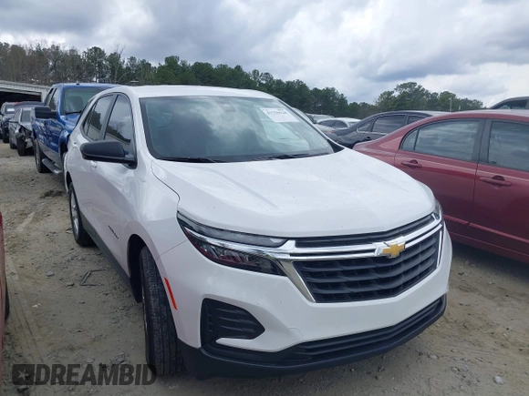 2023 Chevrolet Equinox LS z VIN 3GNAXHEG8PL144694, wystawiony jako IAAI lot #41756528 z przebiegiem 30 875 mil mil oraz . Historia ofert i sprzedaży dostępna na DreamBid. Obrazek 1.