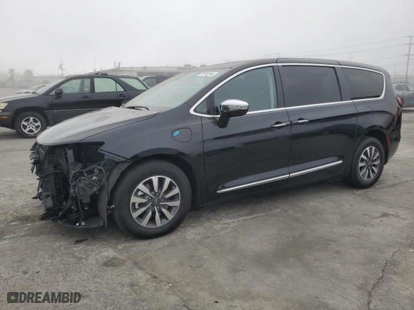 2023 Chrysler Pacifica Hybrid Limited with VIN 2C4RC1S74PR573031, listed as a Copart auction lot 71745244 with 22,704 mi miles and Salvage Title. Bid and sale history available at carsss.com. Image 1.