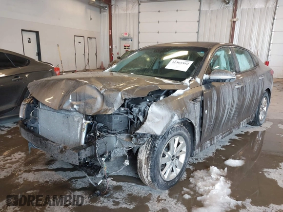 2017 Kia Optima LX with VIN 5XXGT4L33HG148897, listed as a IAAI auction lot 41565592 with 61,471 mi miles and . Bid and sale history available at carsss.com. Image 12.