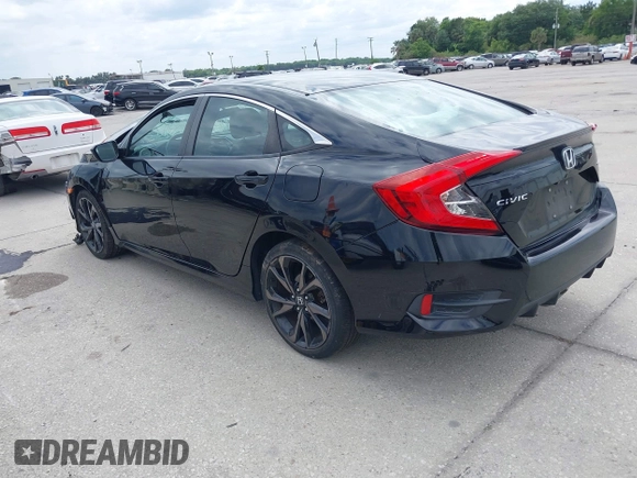 2019 Honda Civic Sport with VIN 19XFC2F85KE015159, listed as a IAAI auction lot 41993276 with 82,542 mi miles and . Bid and sale history available at DreamBid. Image 3.