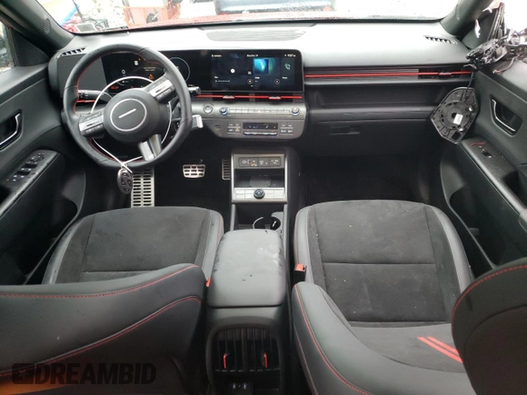 2024 Hyundai Kona N Line z VIN KM8HACA3XRU118164, wystawiony jako Copart lot #49996315 z przebiegiem 7 188 mil mil oraz Szkoda całkowita • Salvage title. Historia ofert i sprzedaży dostępna na DreamBid. Obrazek 8.