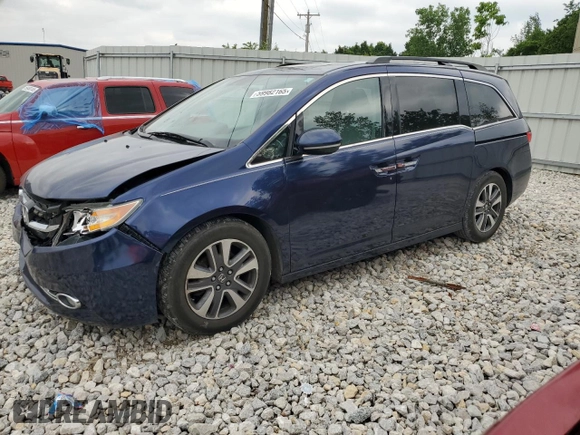 2016 Honda Odyssey Touring Elite with VIN 5FNRL5H98GB004677, listed as a Copart auction lot 59982165 with 119,341 mi miles and Clean title. Bid and sale history available at DreamBid. Image 1.