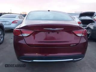 2015 Chrysler 200 Limited with VIN 1C3CCCAB7FN667556, listed as a IAAI auction lot 41787343 with 166,919 mi miles. Bid and sale history available at carsss.com. Image 16.