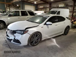 2020 Acura TLX w/A-Spec Pkg with VIN 19UUB1F69LA000009, listed as a Copart auction lot 46320605 with 91,138 mi miles and Salvage title. Bid and sale history available at DreamBid. Image 1.