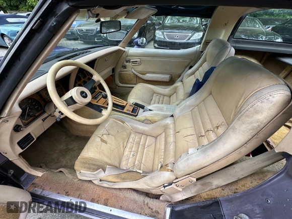 1980 Chevrolet Corvette with VIN 1Z876AS421254, listed as a Copart auction lot 59324415 with 57,651 mi miles and Clean title. Bid and sale history available at DreamBid. Image 9.