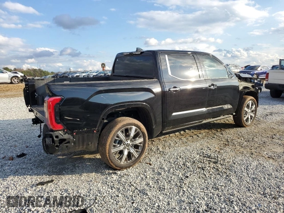 2023 Toyota Tundra Capstone Hybrid with VIN 5TFVC5DB2PX034237, listed as a Copart auction lot 85544274 with 35,236 mi miles and Salvage title. Bid and sale history available at DreamBid. Image 3.